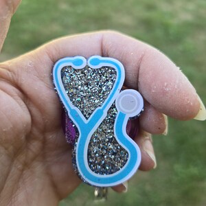 Changeable Stethoscope Badge Reel for Nurses, Doctors, and Hospital Staff