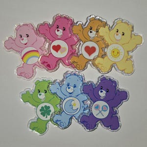 Changeable Carebear Badge Reels - Cute and Colorful