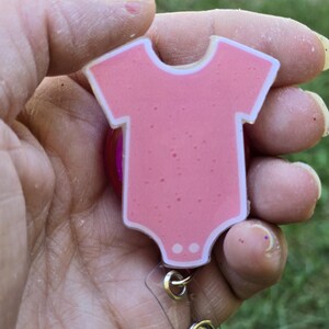 Changeable Badge Reel Boy and Girl Onesie for NICU PEDS and OB Nurses - Perfect for Nurses in the Medical Field