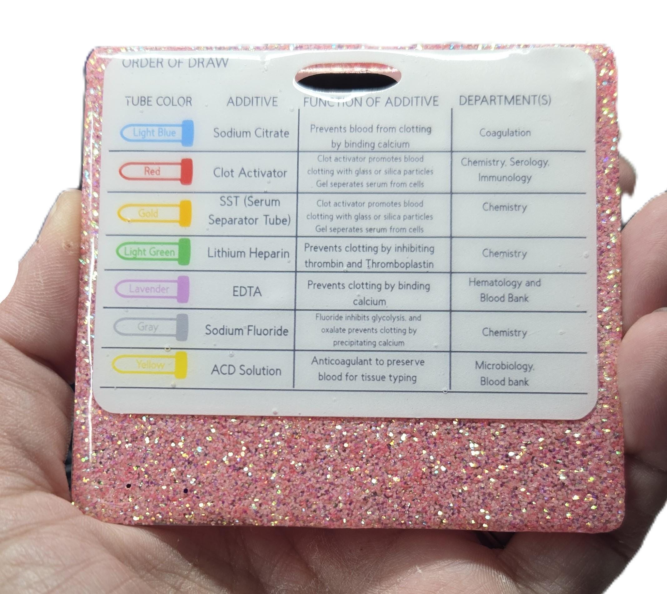 Phlebotomist Badge Buddy - Quick Reference Guide - Etsy
