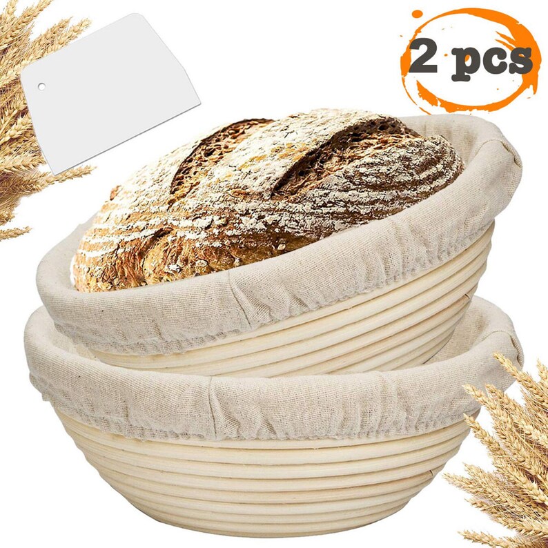 2packs Bread Proofing Basket Baking Dough Bowl Etsy
