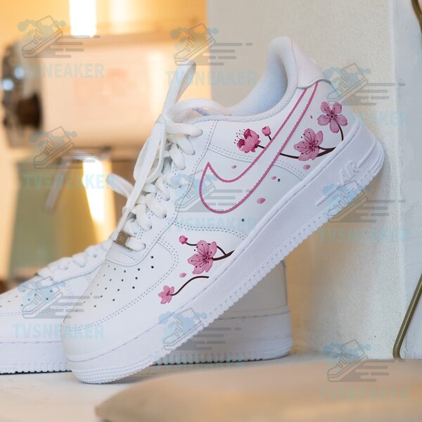 Personalized Air Force 1 Flower Custom Shoes, Custom Shoes Follow Your Idea, Custom Sneaker Men