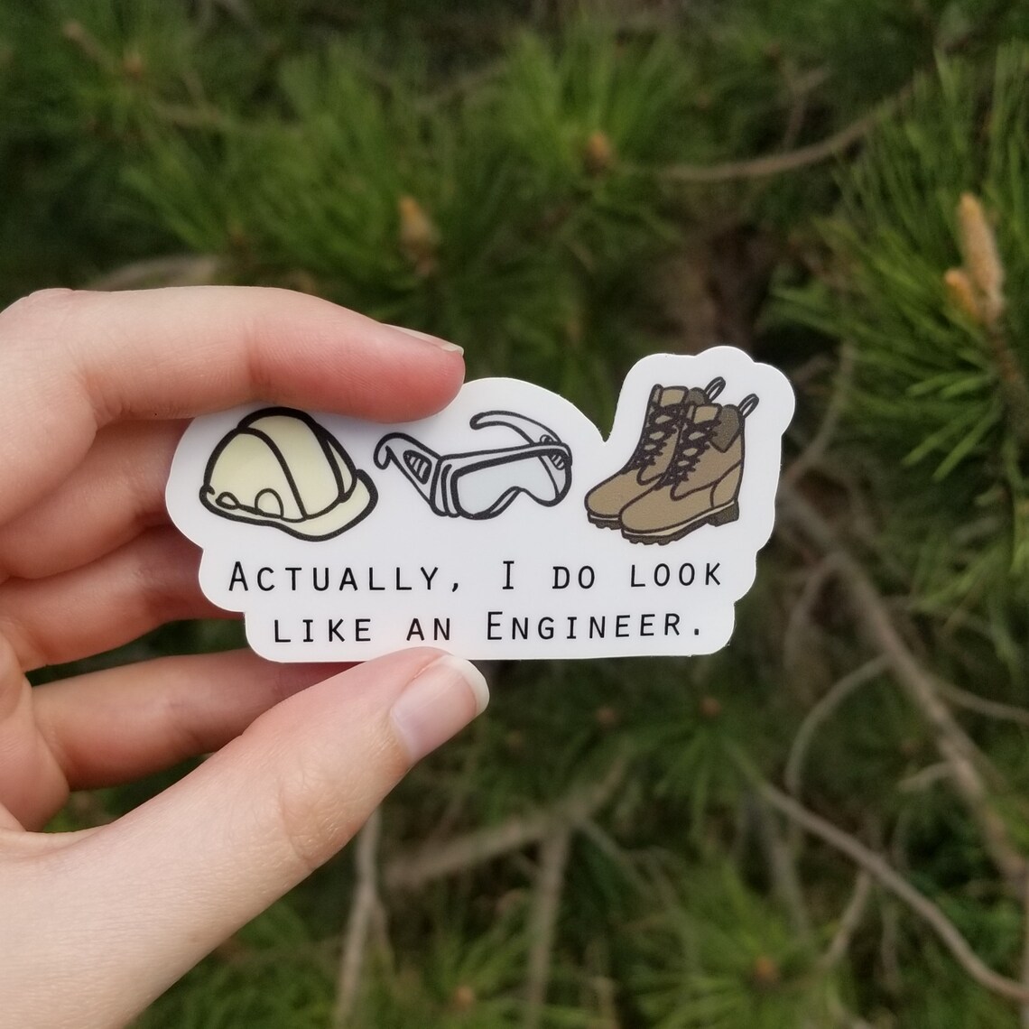 Actually, I Do Look Like an Engineer | Female | Sticker - Etsy