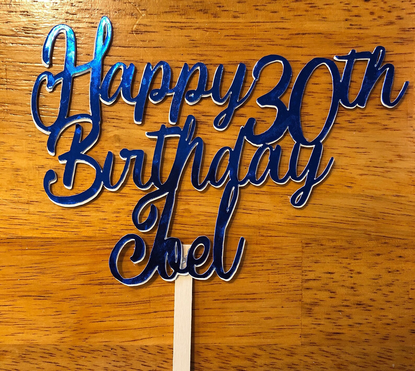 Happy Birthday Cake Topper Customized Cake Topper Etsy