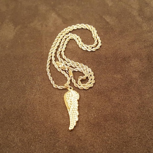 Gold Angel Wing Necklace