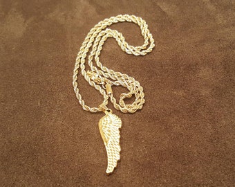 Gold Angel Wing Necklace