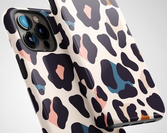 Coque pour iPhone à imprimé léopard : absorbant les chocs, protection du plein écran
