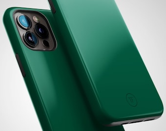 Étui iPhone vert émeraude, étui iPhone 12, étui iPhone 13 Pro, étui iPhone 15, étui iPhone 14+, étui iPhone mat, étui de protection