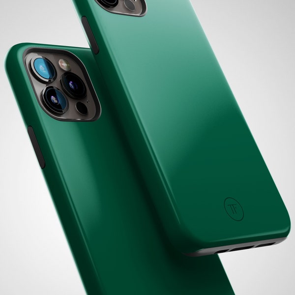Funda verde esmeralda para iPhone: fina y protectora