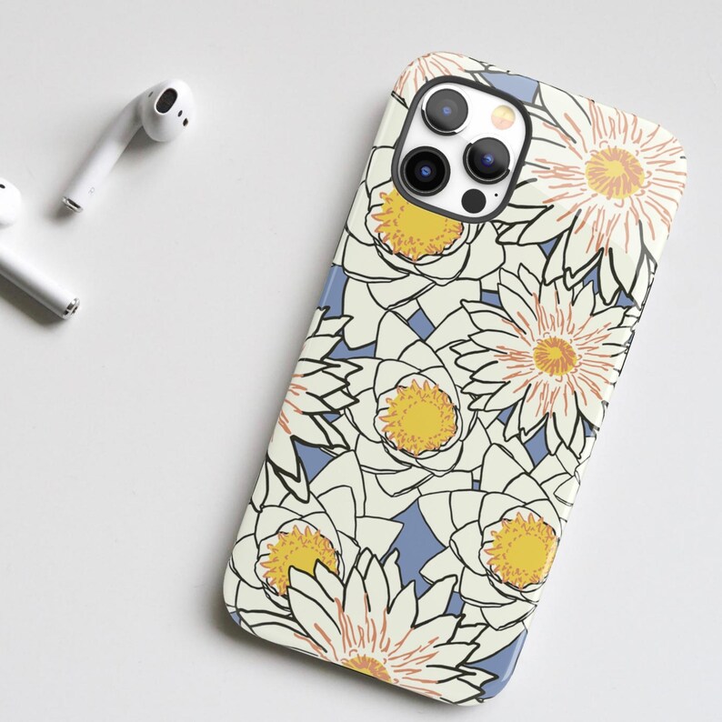 Retro Flower iPhone Case, iPhone 13 Pro Max Case, iPhone 12 Pro Case, iPhone 11 Case, Flower Pattern, iPhone XR Case, iPhone 15 Case image 8