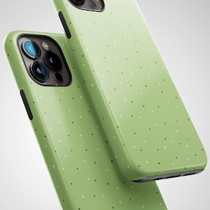 Green iPhone 16 Case, iPhone 15 Case, iPhone 14 Pro Case, iPhone 13 Case, iPhone 12 Case, iPhone 11 Case, Light Green Case, Protective Case