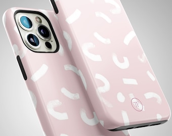 Pink iPhone Case: Drop-Resistant, Wireless Charging Compatible