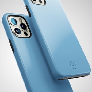 Blue iPhone 16 Case, iPhone 15 Case, iPhone 14 Case, Blue Phone Case, iPhone 13 Case, iPhone 12 Case, iPhone 11 Case, Protective iPhone Case
