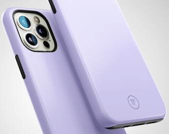 Pastel Purple iPhone Case: Shock Absorbent, Full Screen Protection