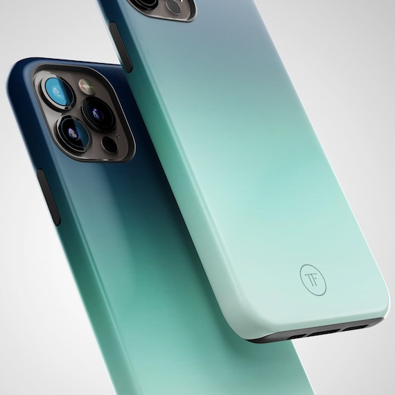 Blue Ombre iPhone Case: Tough, Shock Absorbing