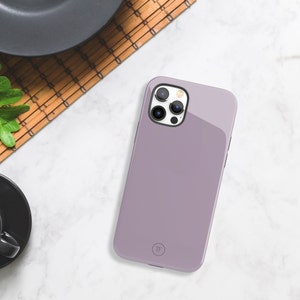 Purple iPhone Case: Protective Shock-Absorbing Rubber Lining Bild 9