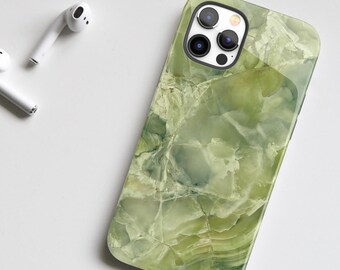 Green Marble iPhone Case, iPhone 13 Pro Case, iPhone 12 Case