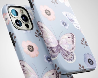 Butterfly iPhone Case: Floral Elegant Protective Phone Cover