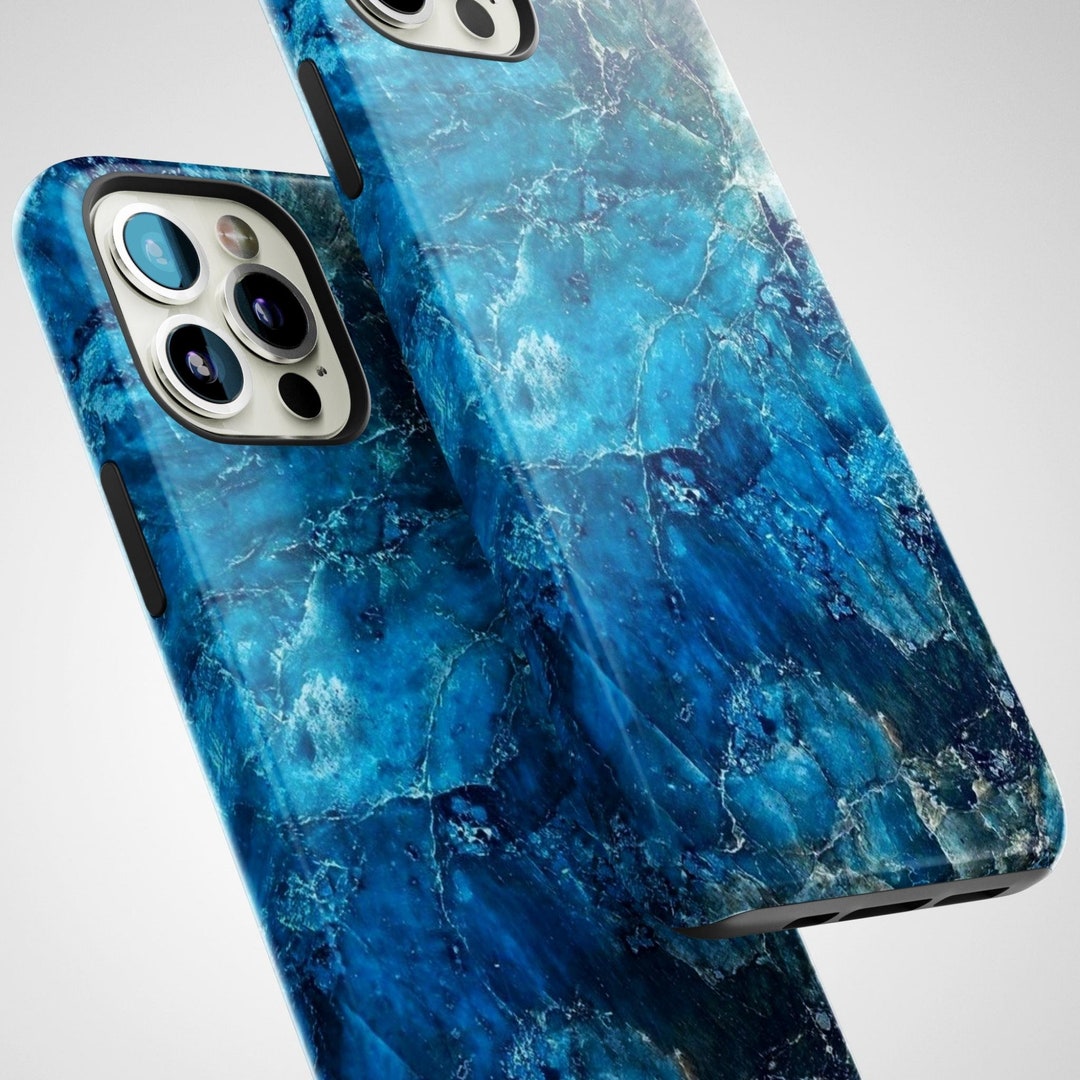 Blue Marble iPhone Case, iPhone 13 Case, iPhone 12 Pro Case, Blue iPhone Case, iPhone 11 Pro