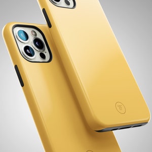Yellow Silicone iPhone Case Soft Yellow Case for iPhone 13