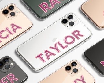 Personalized iPhone Case, iPhone 13 Pro Case, iPhone 12 Case, iPhone 11 Pro Max Case, Custom Clear iPhone Case, Gift For Her