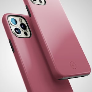 Pink iPhone 16 Case, iPhone 15 Case, iPhone 14 Case, Dusty Rose iPhone 13 Case, iPhone 12 Case, Dark Pink Phone Case, iPhone 11 Case, Tough