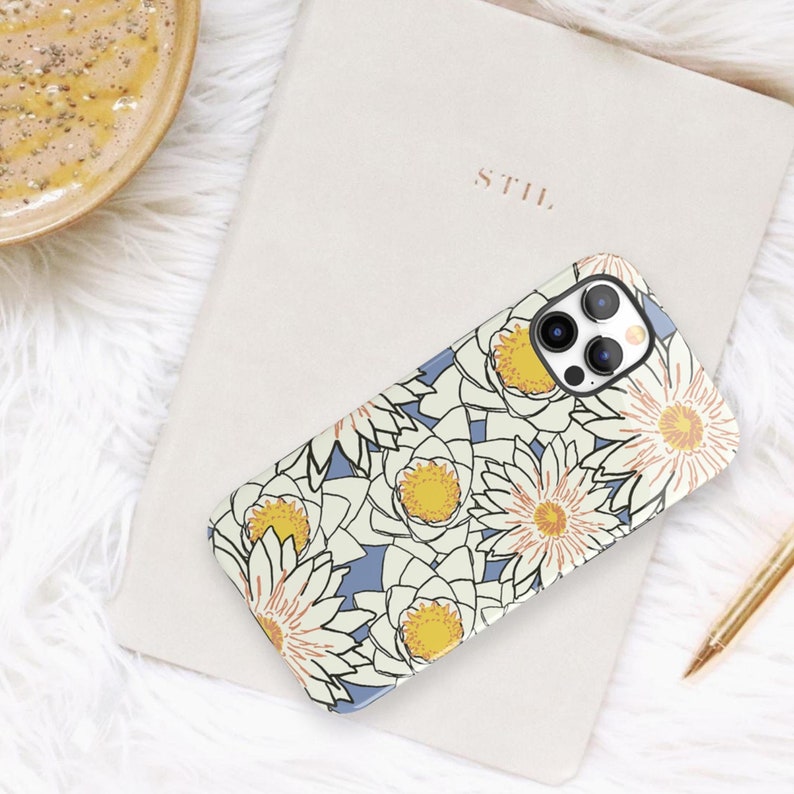 Retro Flower iPhone Case, iPhone 13 Pro Max Case, iPhone 12 Pro Case, iPhone 11 Case, Flower Pattern, iPhone XR Case, iPhone 15 Case image 10