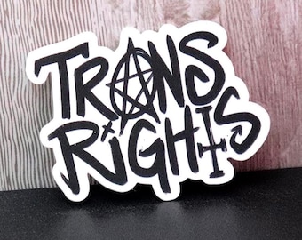TRANS RIGHTS Sticker | Original Street-Art Inspired Design