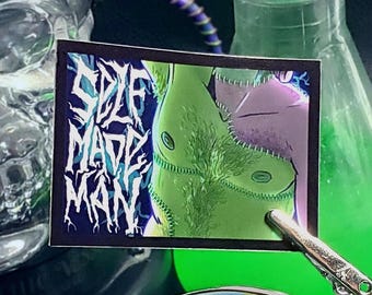 SELF MADE MAN | Horror Themed FtM Pride Sticker
