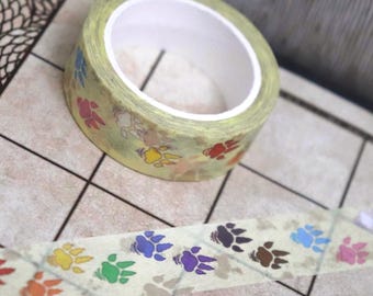 LGBTQ Pride Washi Tape | 'Queer Cryptid Tracks' pattern