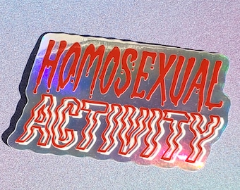Homosexual Activity | Funny Queer Pride Sticker