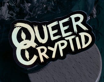 Queer Cryptid Sticker - Matte Holographic