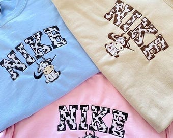 Cow Custom Embroidery Sweater