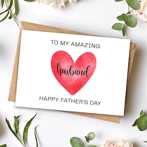 Biglietto d'auguri stampabile per la festa del papà, biglietto d'auguri per la festa del papà per il marito, simpatico biglietto d'auguri per la festa del papà per il marito, regalo per il marito, biglietto d'auguri per il marito
