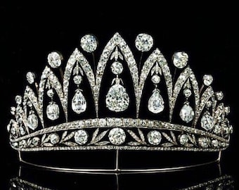 925 Sterling Silver Tiara Crown