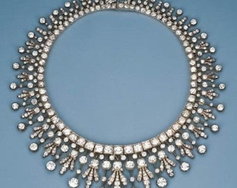 Vintage Bridal Collar Necklace, Edwardian Wedding Jewelry for Bride. (Wedding Special).