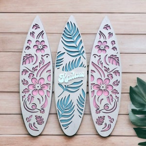 Personalized Surfboards decor, Coastal Decor, Surfboard Art, beach Vibes, Rustic Beach Decor, Ocean Inspired, nursery beach theme