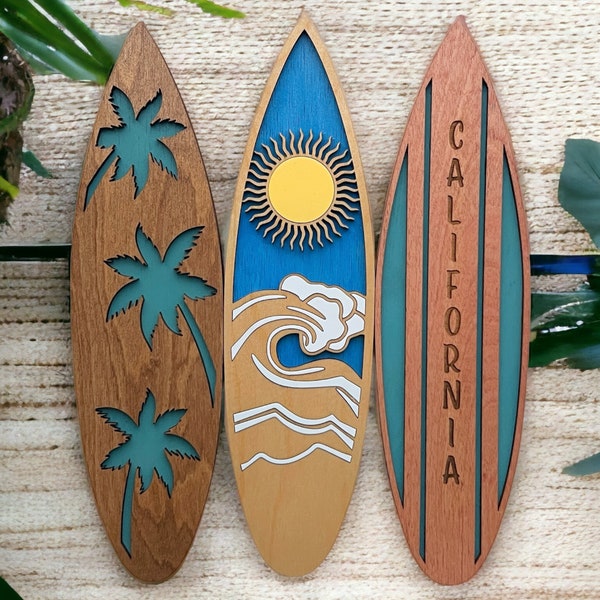 Surfboard Wall Decor Etsy