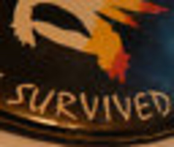 2  DEMON DROP rare 1980’s 3" Button Pin Cedar Poi… - image 4