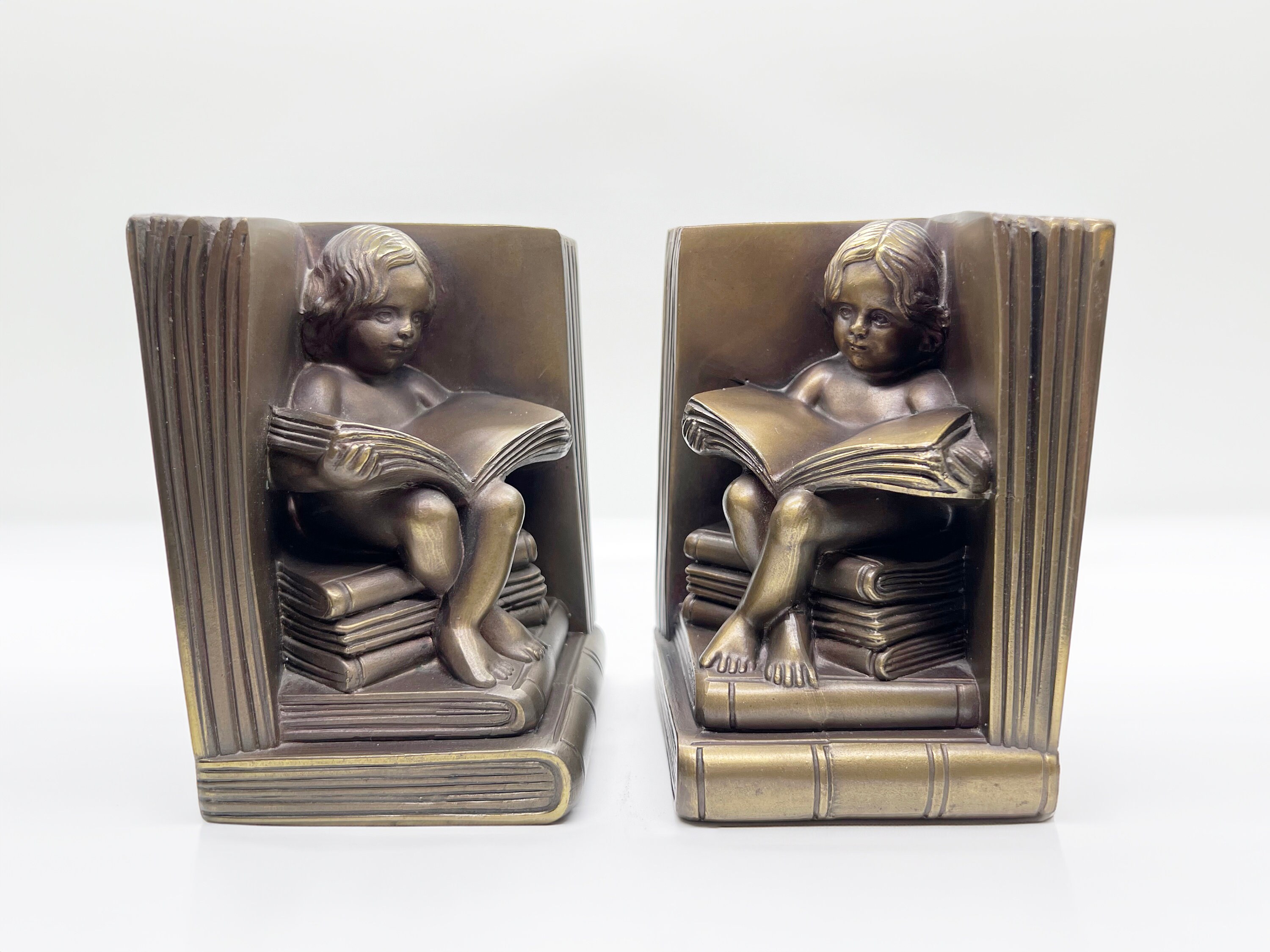 SERRE LIVRES - Sabots Ancien en Bronze - Bronze d'art - 12 cm EUR 40,00 - PicClick FR