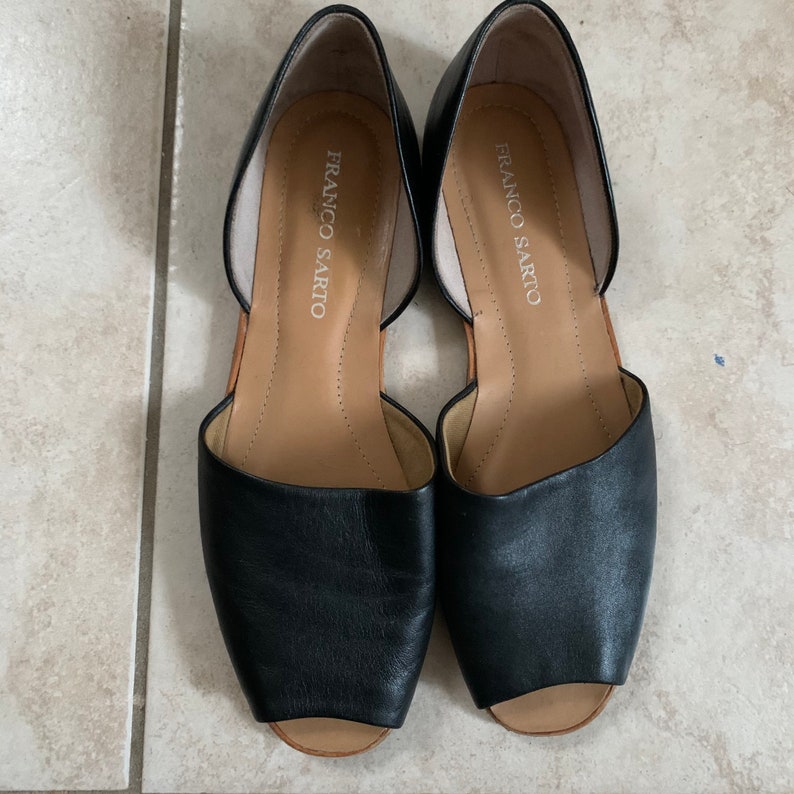 Franco Sarto Genuine Leather Sandals Flats - Etsy