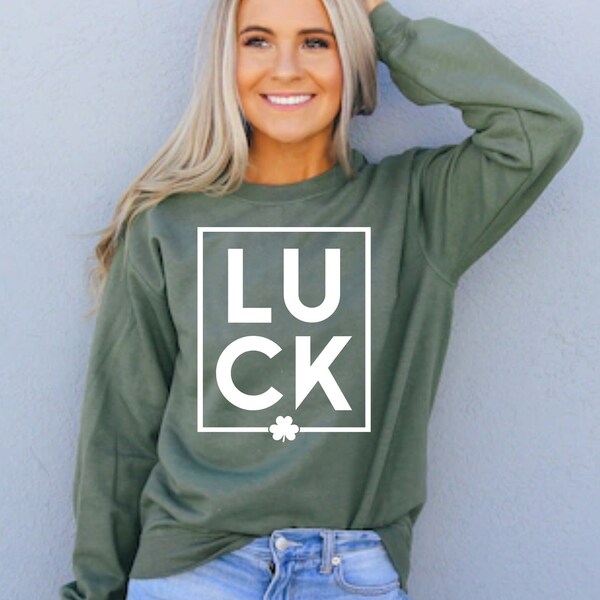 Lucky SVG, St Patricks PNG Sublimation, Shamrock Shirt, St Patty's Day Sweatshirt, Shamrock Sweatshirt, St Patricks Digital Download png svg