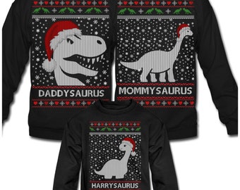 matching ugly christmas sweaters for family