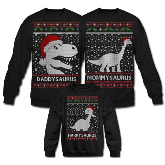 matching family ugly christmas sweaters