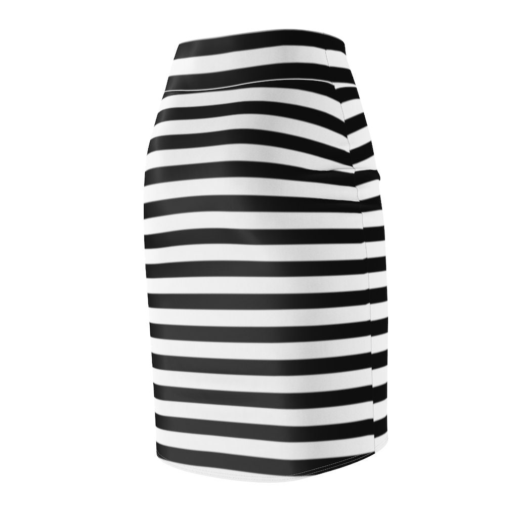 Pencil Skirt High Waisted Skirt for Women Black and White - Etsy