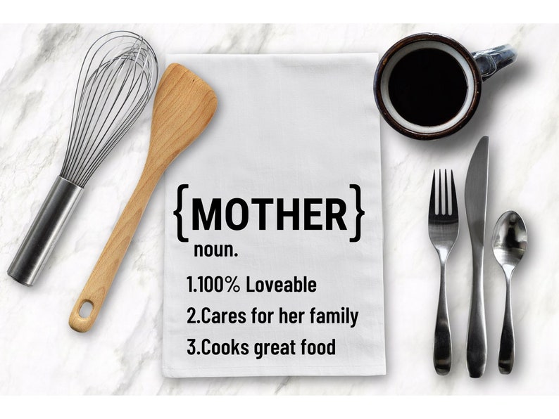 Mothers Day Gift From Daughter Cute Gift For Mom Tea Towel Mothers Day Gift From Son