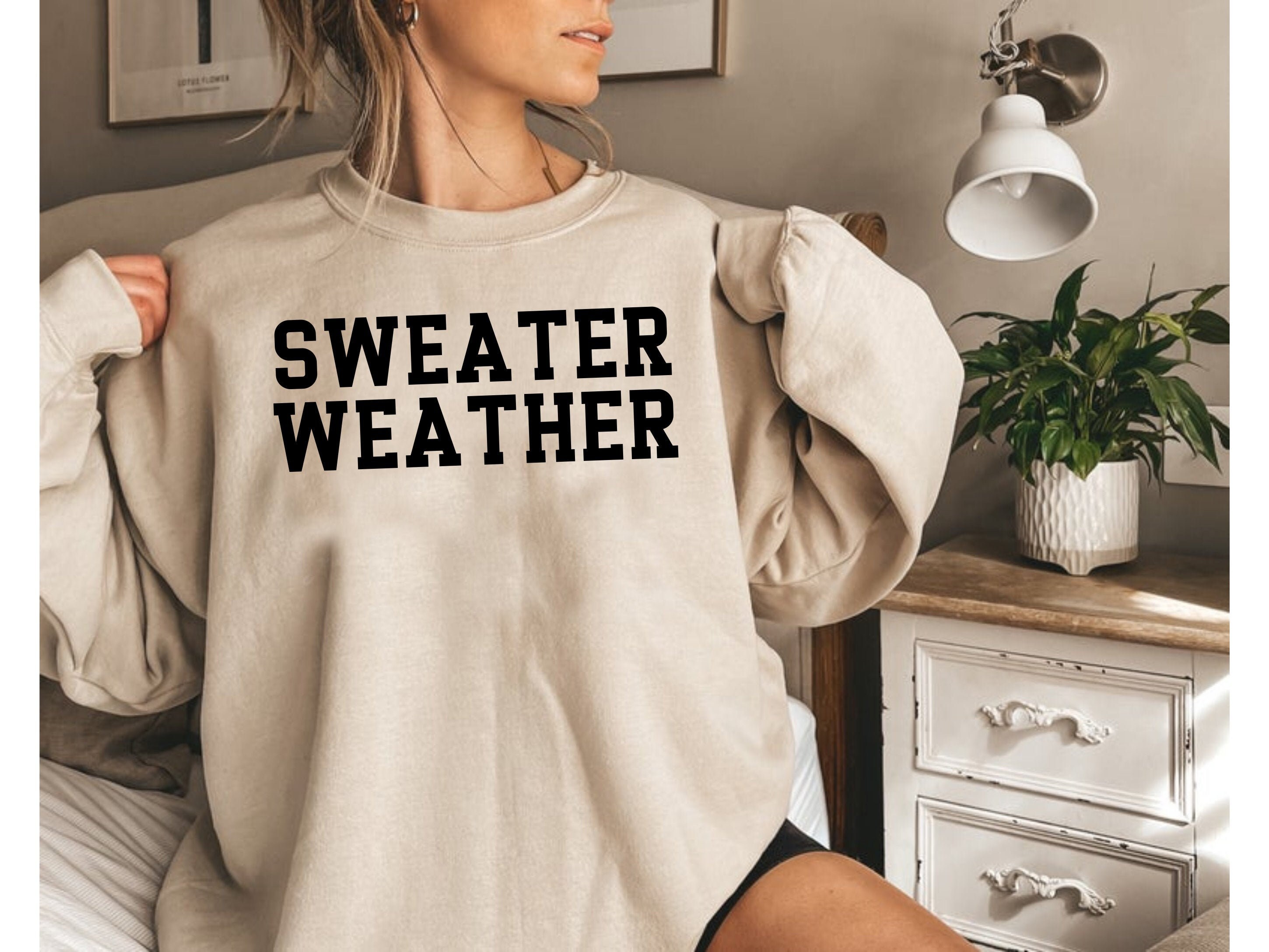 Fall Sweatshirt Women Sweater Weather Sweatshirt Fall Etsy