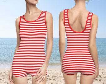 1920 Swimsuit, 1930 Swimsuit, Retro Swimsuit, 1920s Swimsuit, 1930s Swimsuit, Vintage Swimsuit, One Piece Swimsuit