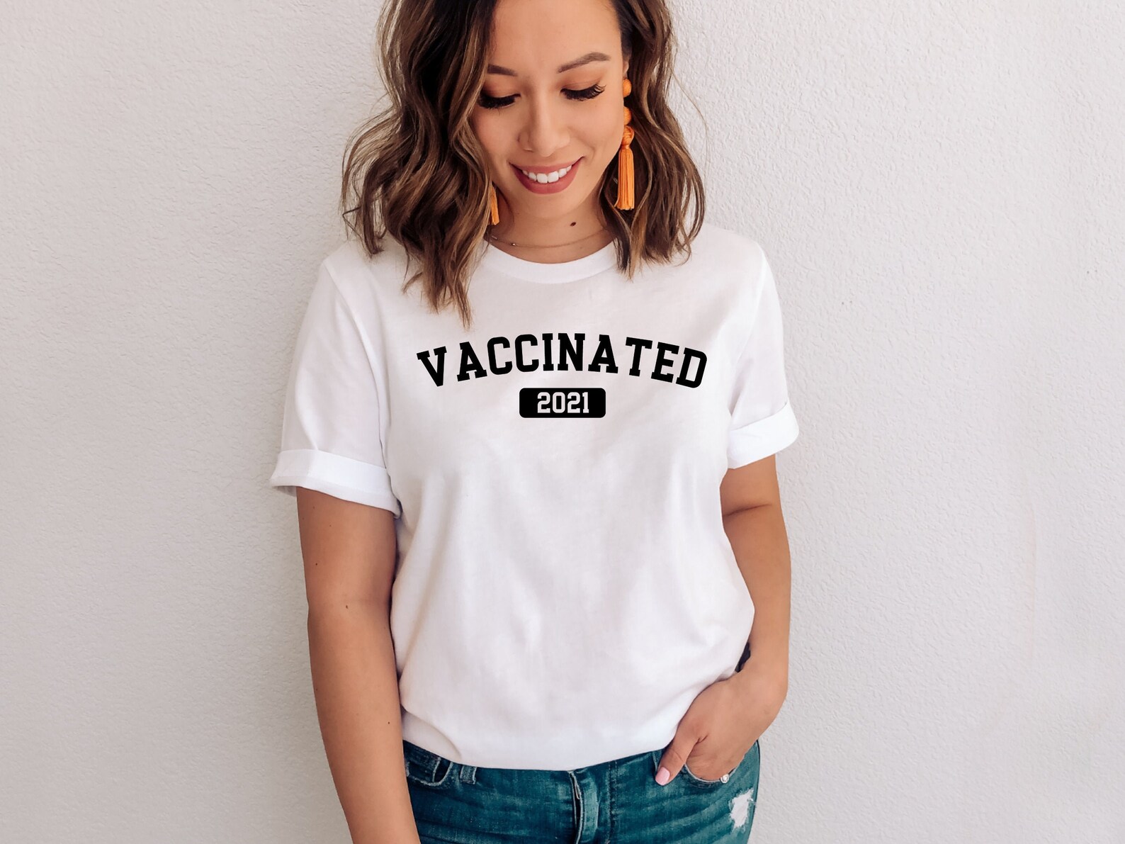 cute smart vaccinated shirt