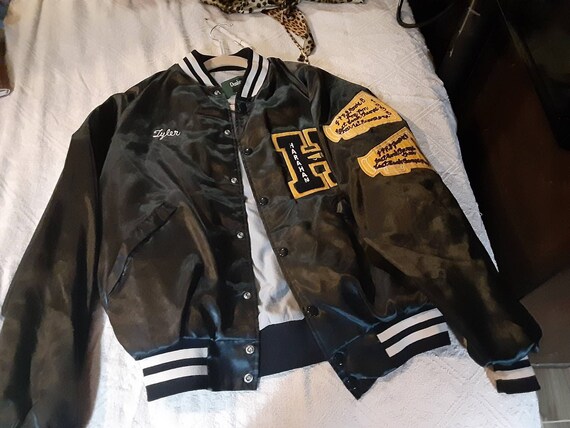 Letterman jacket, satin